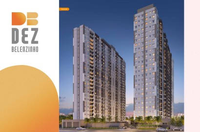Dez Belenzinho: Apartamentos de 1 e 2 Dormitórios no Belém com Lazer Completo